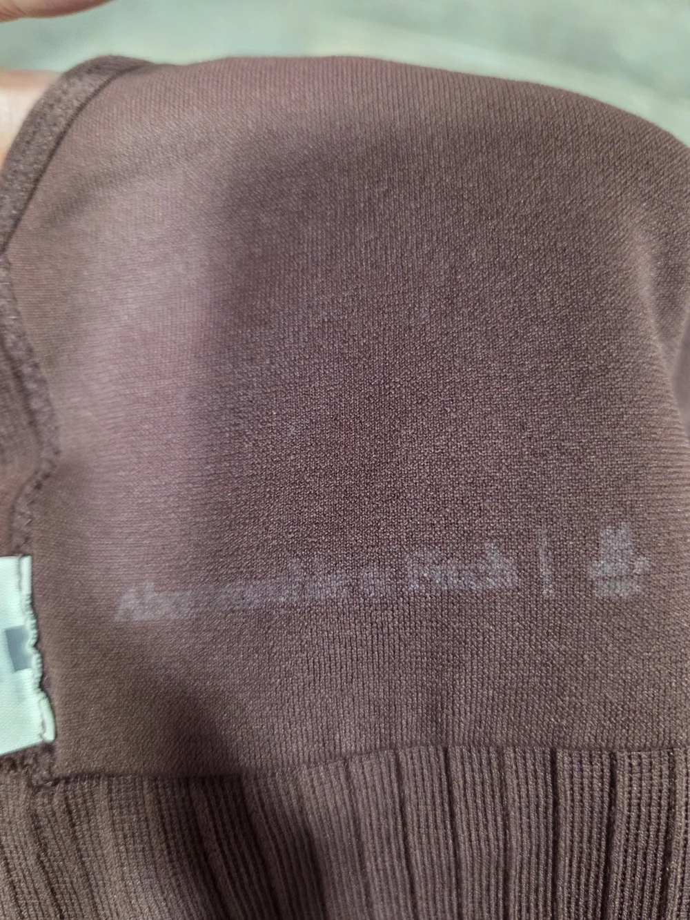 Abercrombie & Fitch Brown Seamless V-Neck Bralette Bra Size Medium